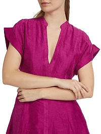 Christina Short-Sleeve Minidress
