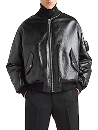 Nappa Leather Bomber Jacket