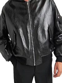 Nappa Leather Bomber Jacket
