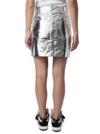 John Cuir Metal Miniskirt