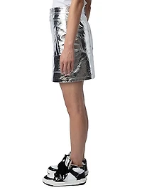 John Cuir Metal Miniskirt