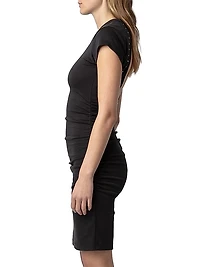 Aida Cut-Out Cotton Minidress