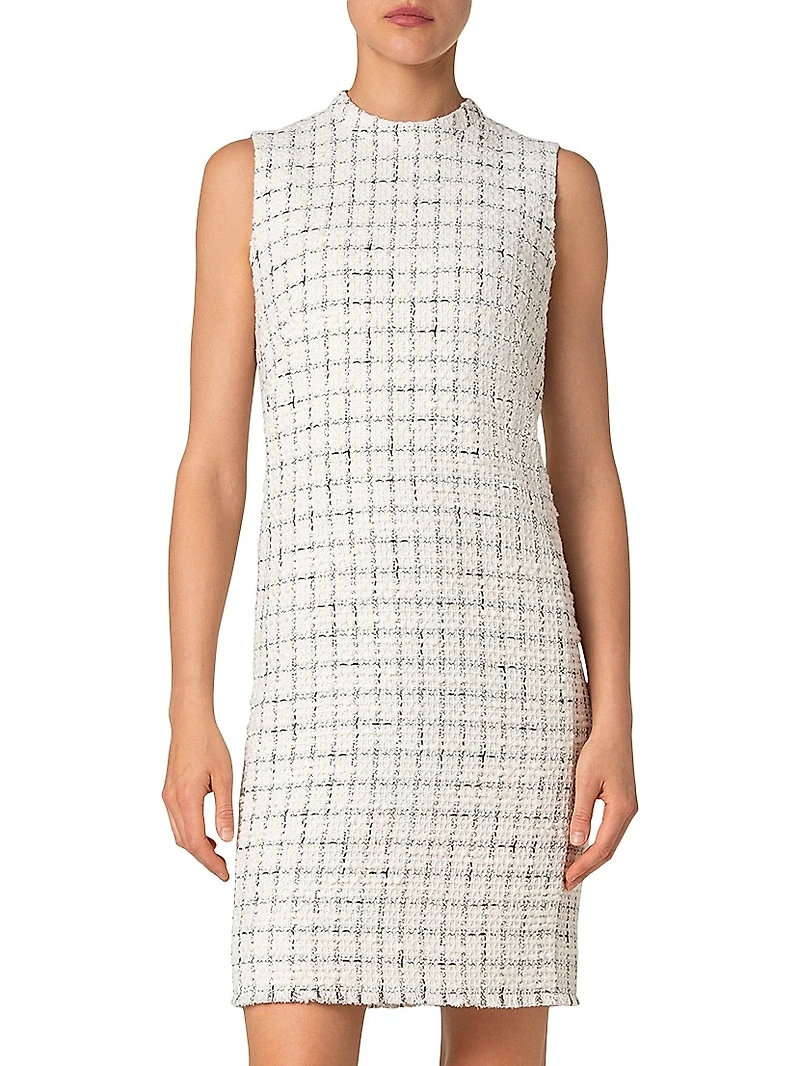 Grid Sheath Dress