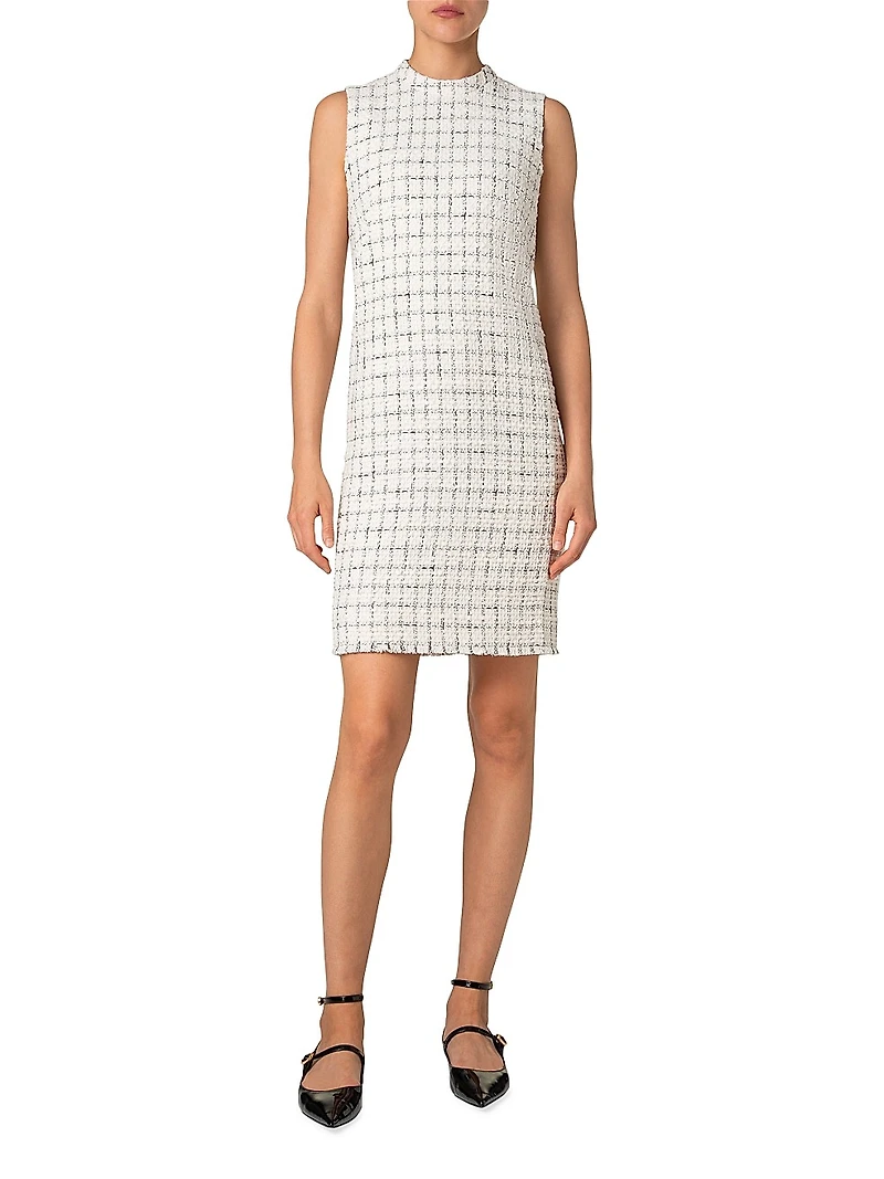 Grid Sheath Dress