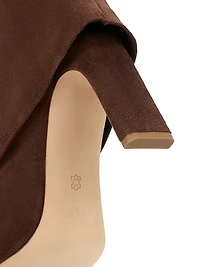 Wally 90MM Suede Foldover Boots