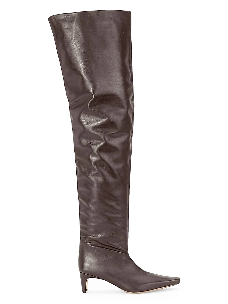 Wally 55MM Leather Over-The-Knee Boots