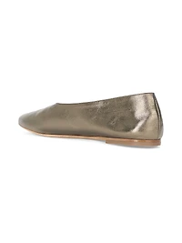 Alba Metallic Leather Ballet Flats