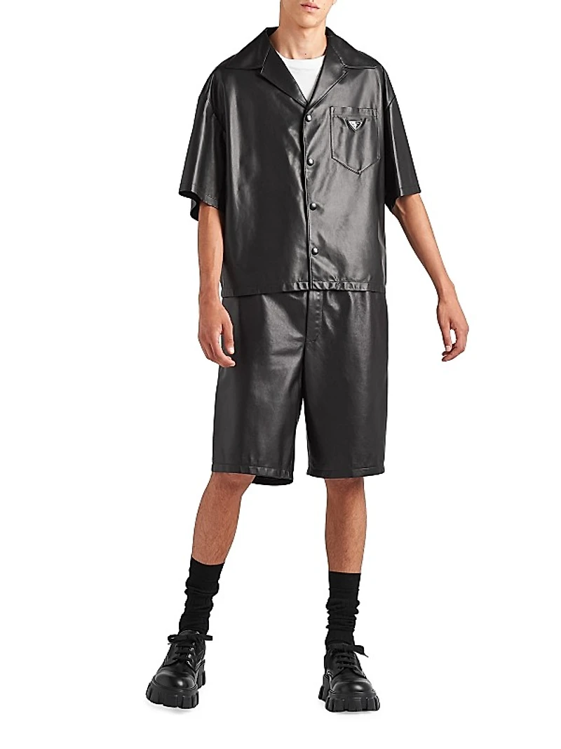 Nappa Leather Bermudas