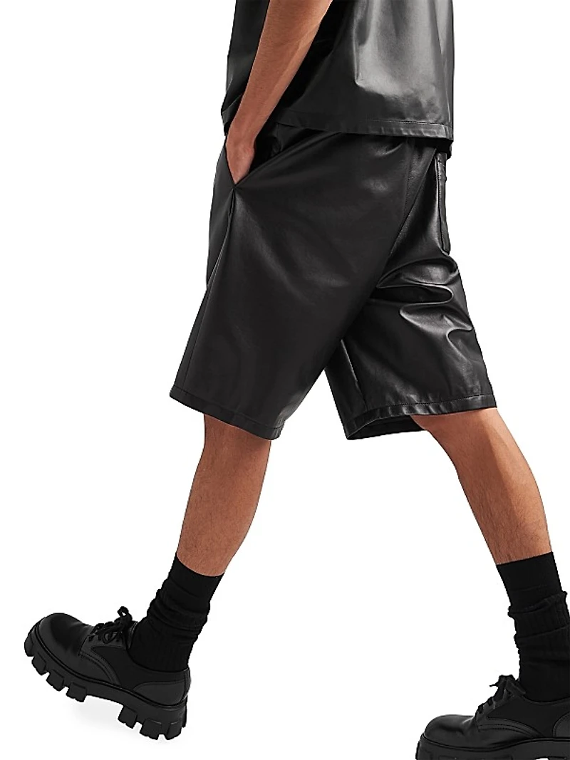 Nappa Leather Bermudas