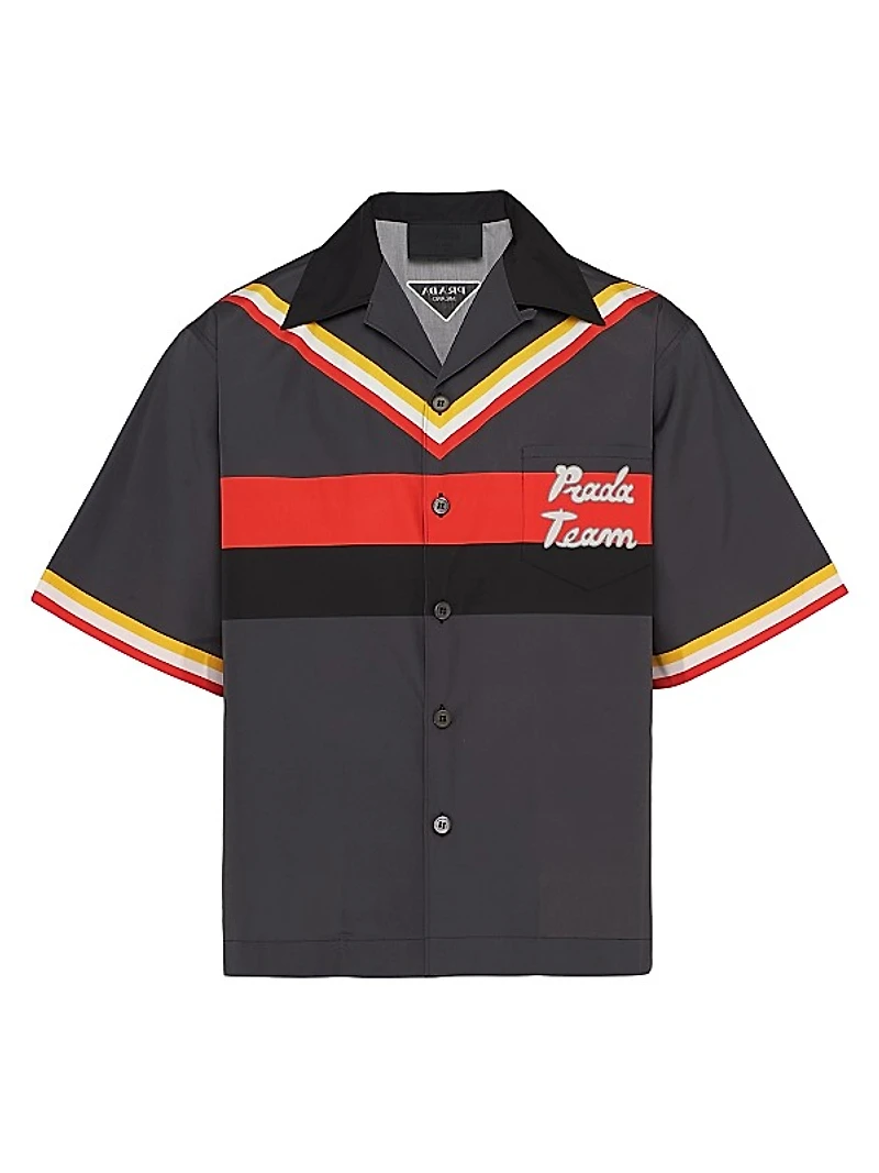 Short-Sleeved Cotton Shirt