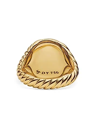 Sculpted Cable Pinky Ring 18K Yellow Gold