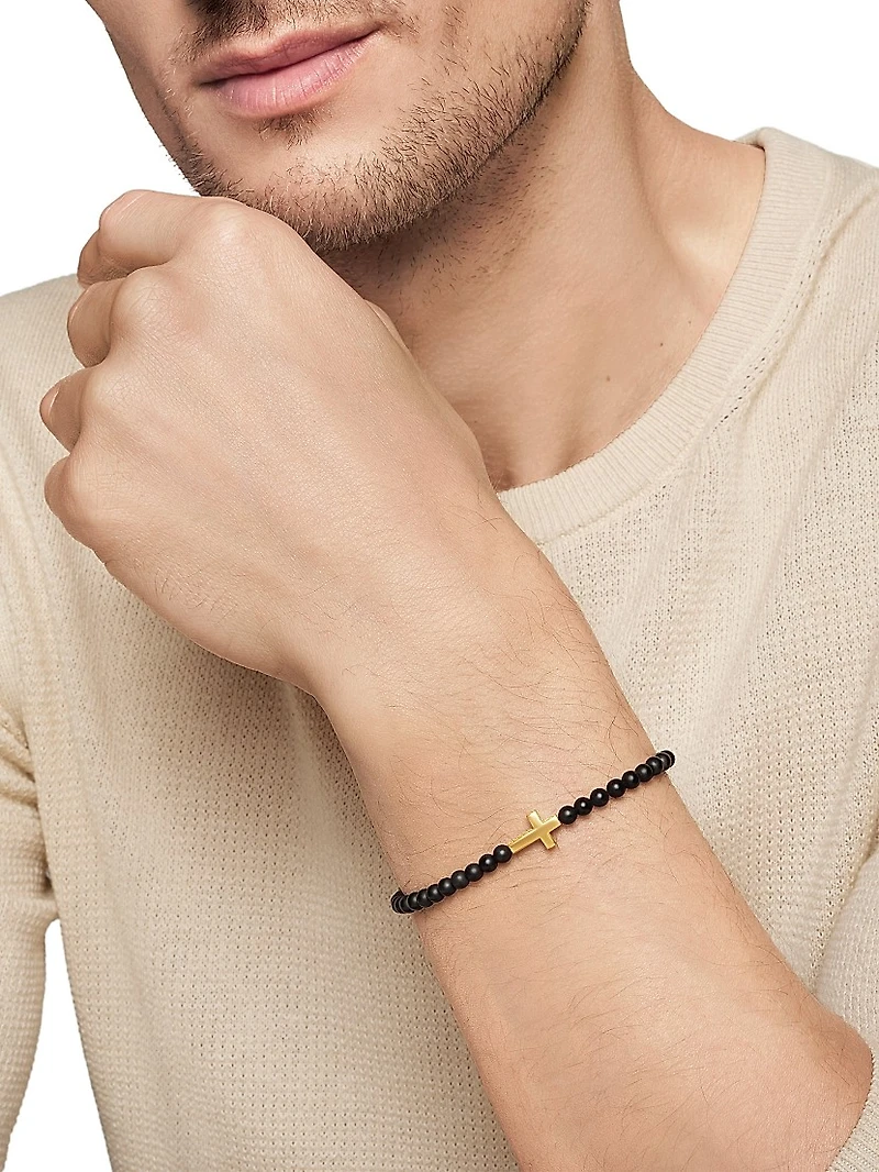 Spiritual Beads Cross Station Bracelet