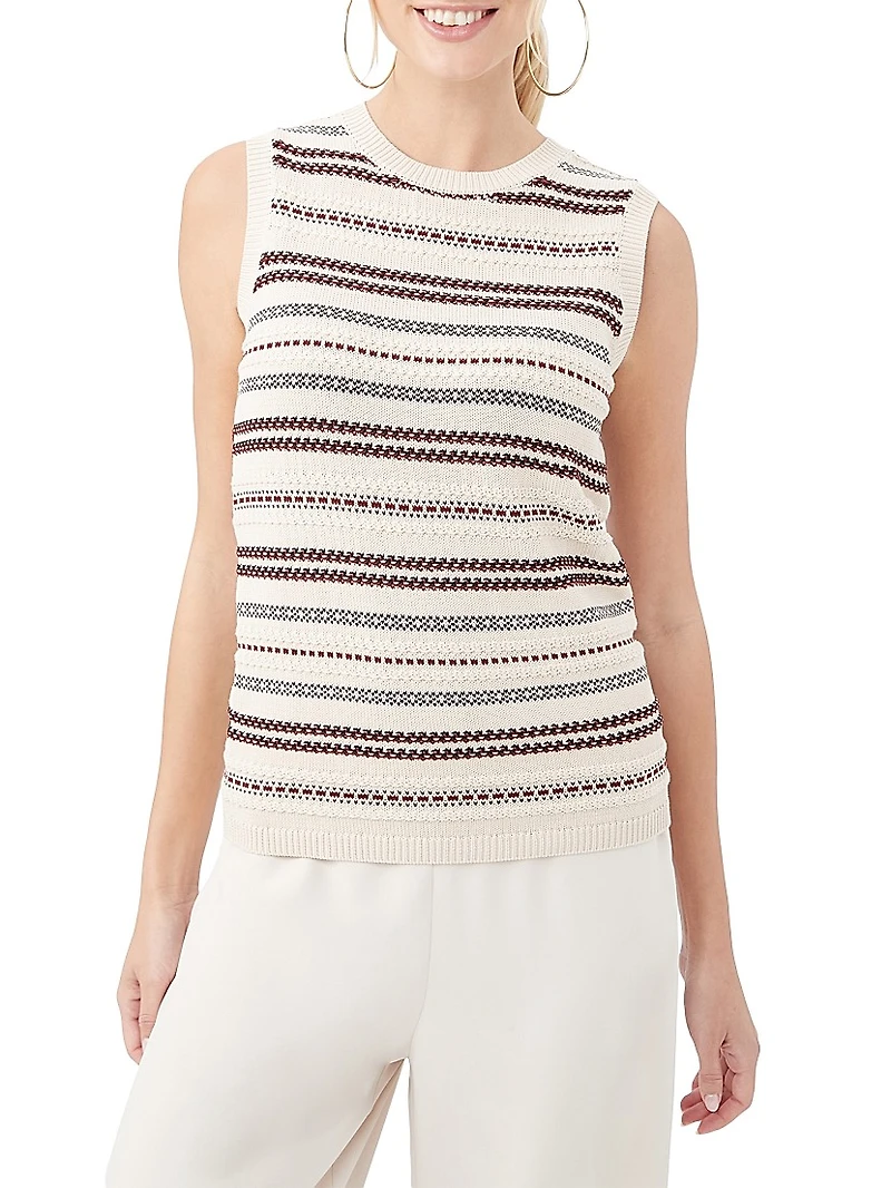 Samoa Striped Knit Tank Top