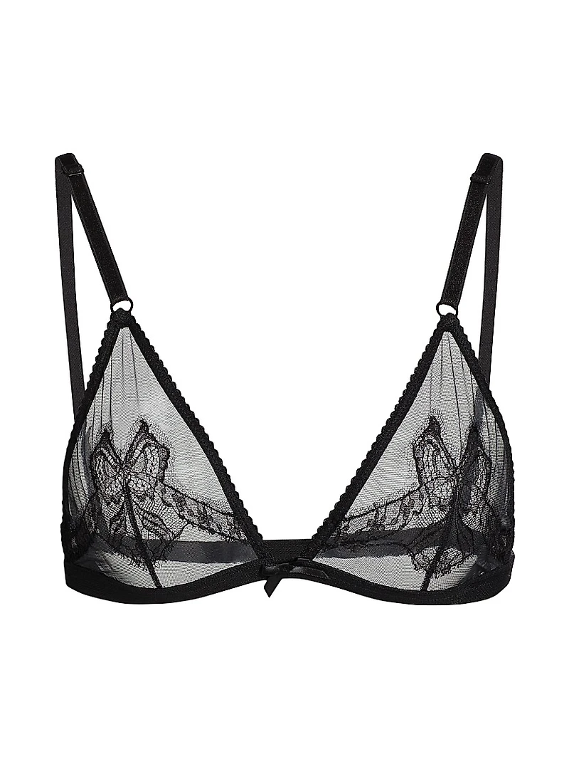 Bow Mesh Soft Bra