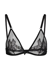 Bow Mesh Soft Bra