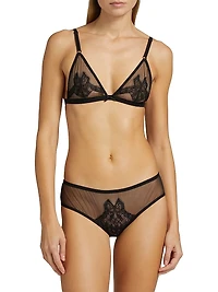 Bow Mesh Soft Bra
