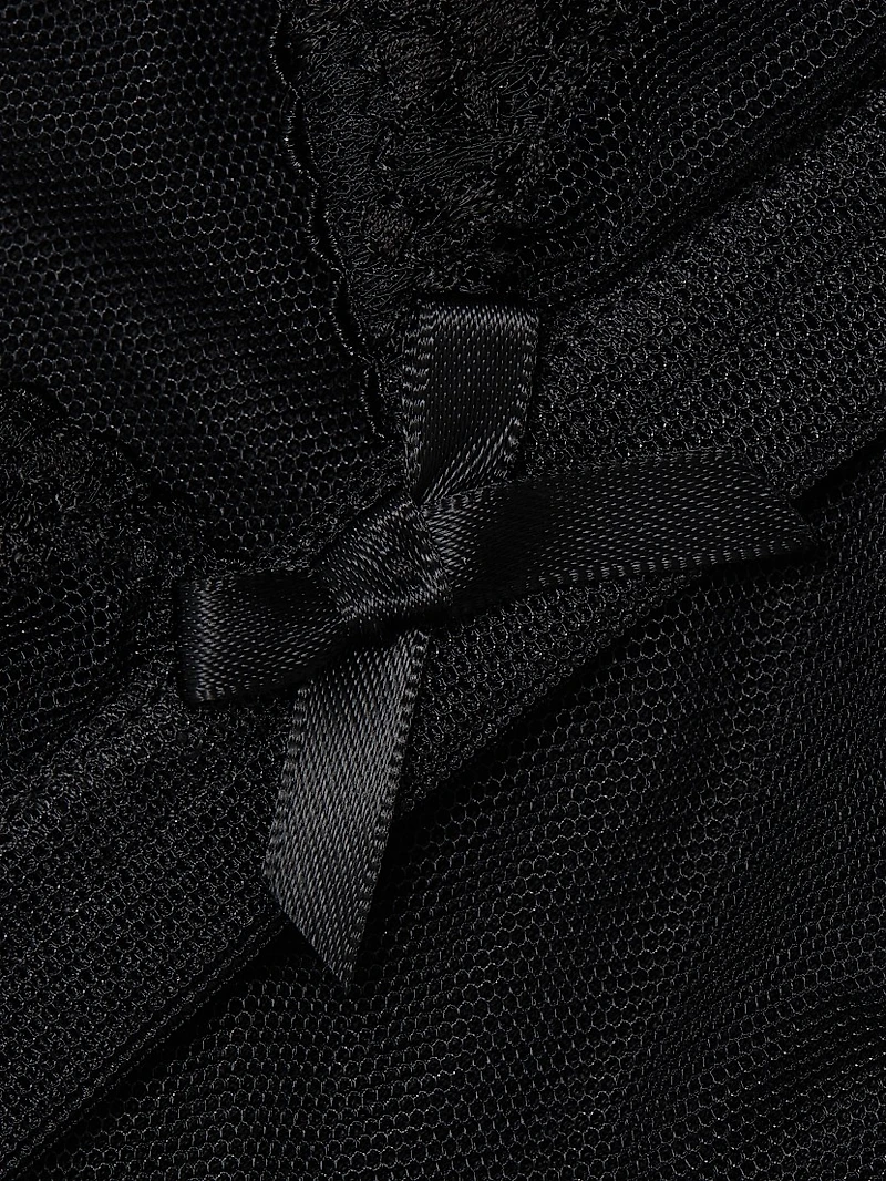 Bow Mesh Soft Bra
