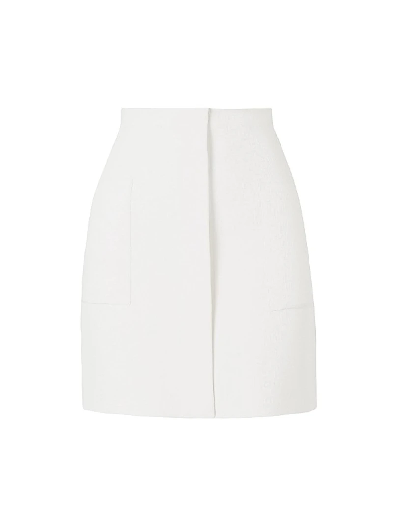 Crepe Knit High Waist Miniskirt