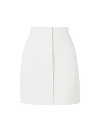 Crepe Knit High Waist Miniskirt