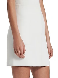 Crepe Knit High Waist Miniskirt