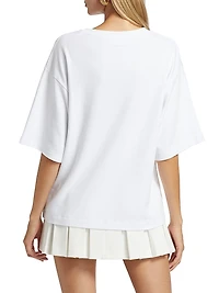 Logo Cotton Crewneck T-Shirt