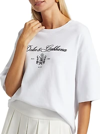 Logo Cotton Crewneck T-Shirt