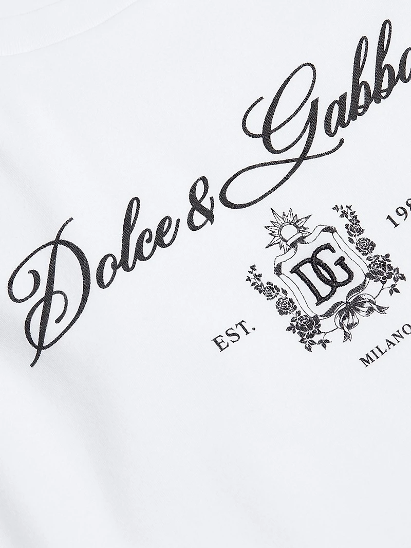 Logo Cotton Crewneck T-Shirt