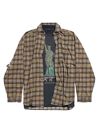 Paris Liberty Layered Oversized Shirt