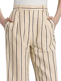 Jones Striped Straight-Leg Trousers