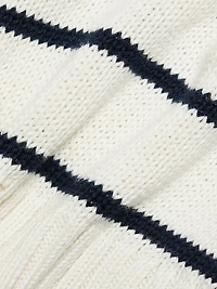 Chloe Striped Cotton Crewneck Sweater