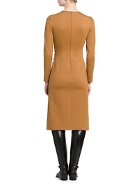 Seamed Stretch-Jersey Dress