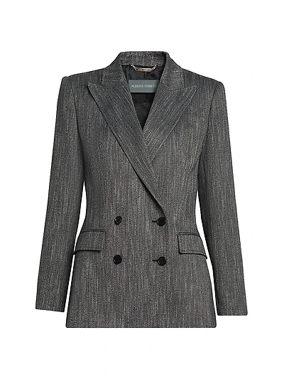Viscose Double-Breasted Jacket