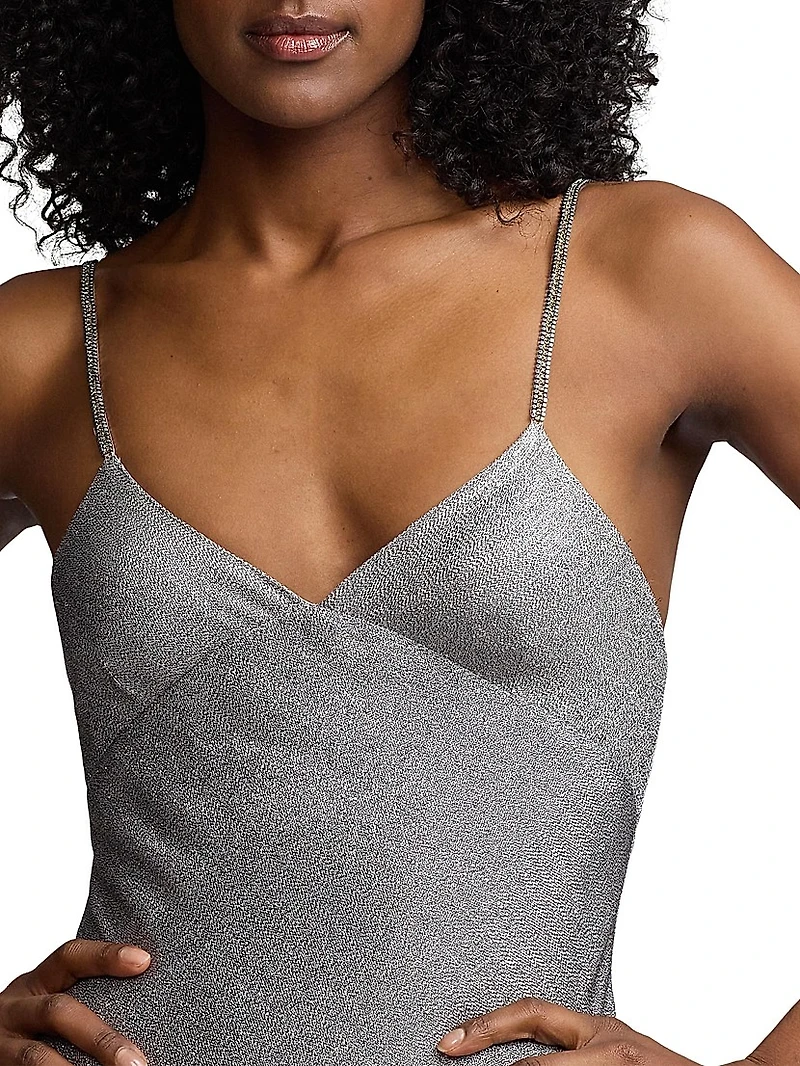 Natalie Silk-Blend Gown