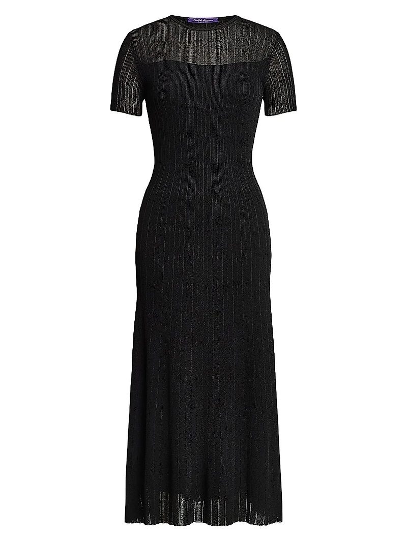 Sheer Chiffon Cocktail Dress