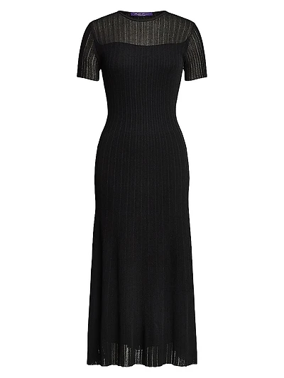 Sheer Chiffon Cocktail Dress