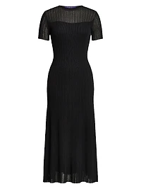 Sheer Chiffon Cocktail Dress