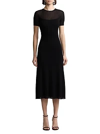 Sheer Chiffon Cocktail Dress