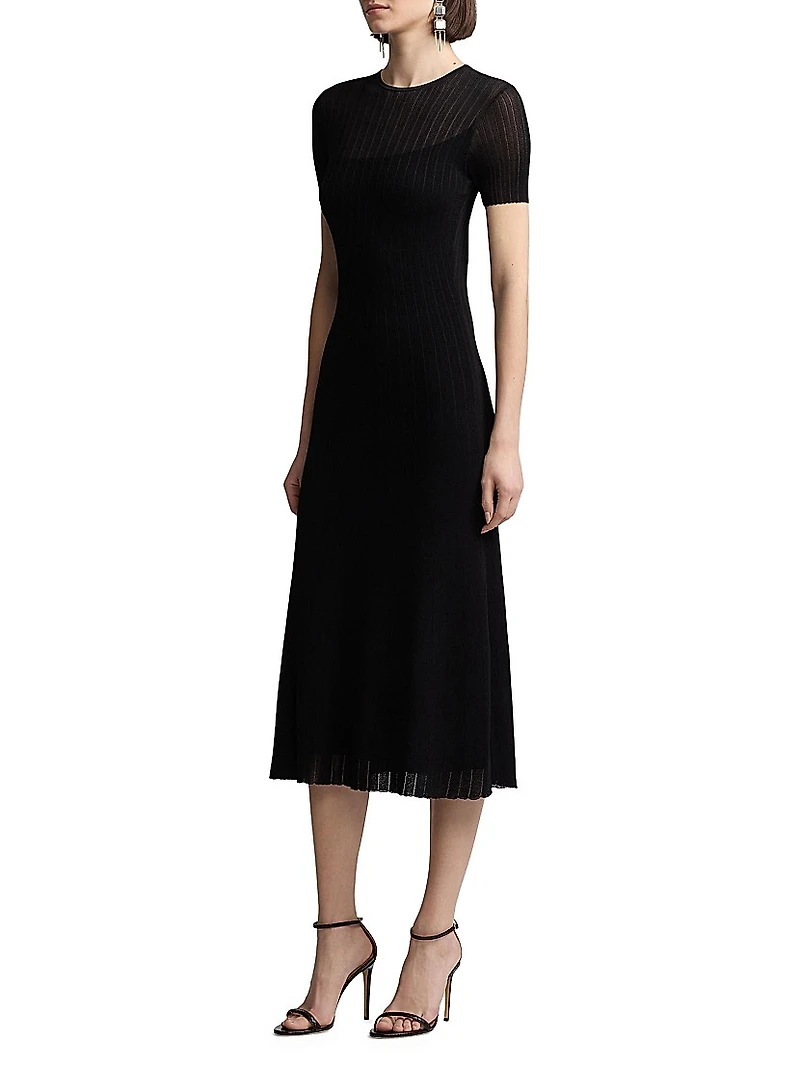 Sheer Chiffon Cocktail Dress