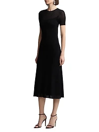 Sheer Chiffon Cocktail Dress