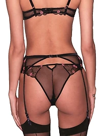 Rose Vine Embroidered Cheeky Panty
