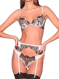 Iris Stretch-Silk Lace Demi Bra