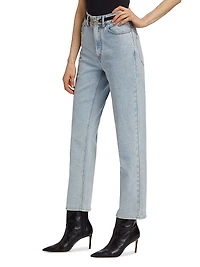 Emmett Belted Straight-Leg Jeans