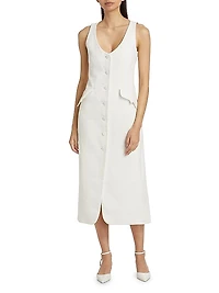 La Coleccionista Cosima Cotton-Blend Dress
