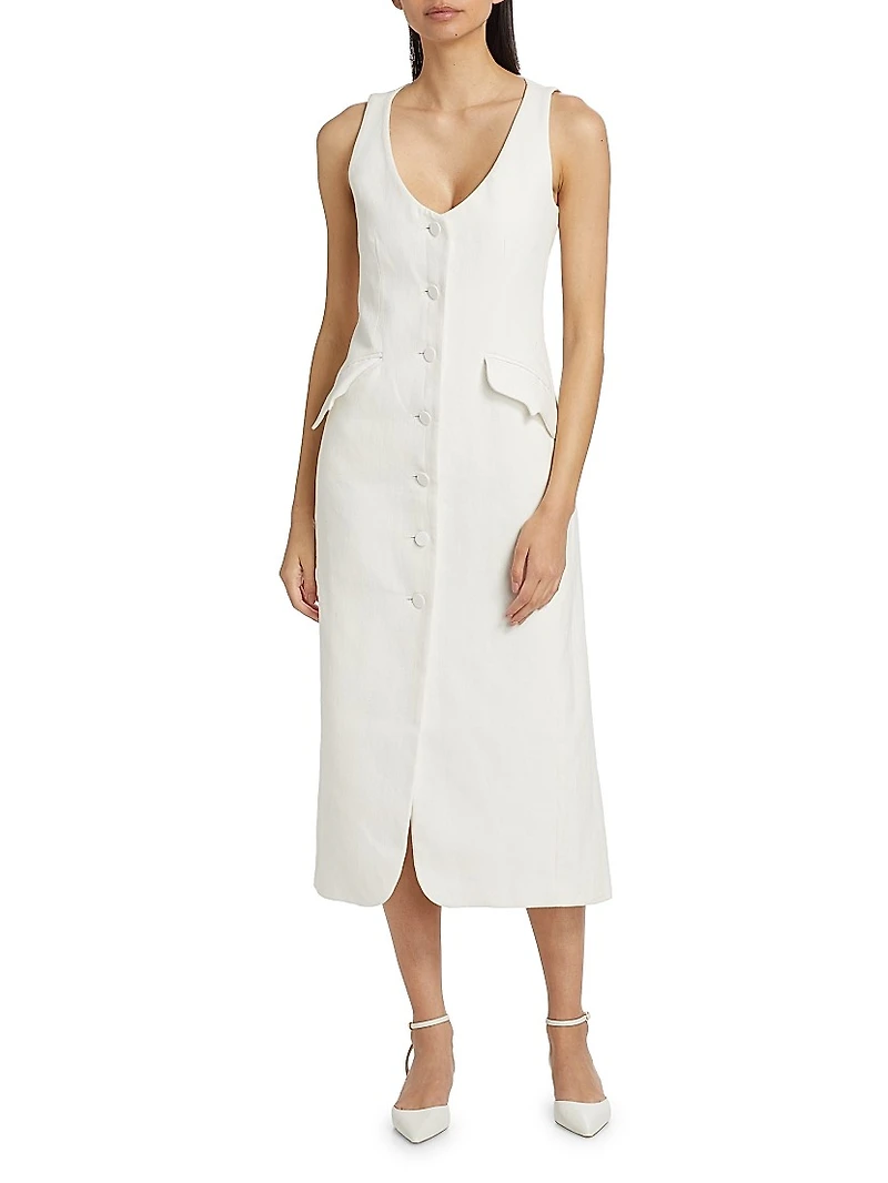 La Coleccionista Cosima Cotton-Blend Dress