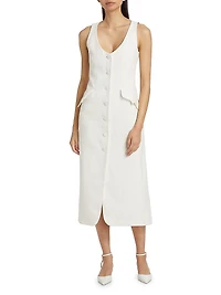 La Coleccionista Cosima Cotton-Blend Dress