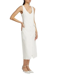 La Coleccionista Cosima Cotton-Blend Dress