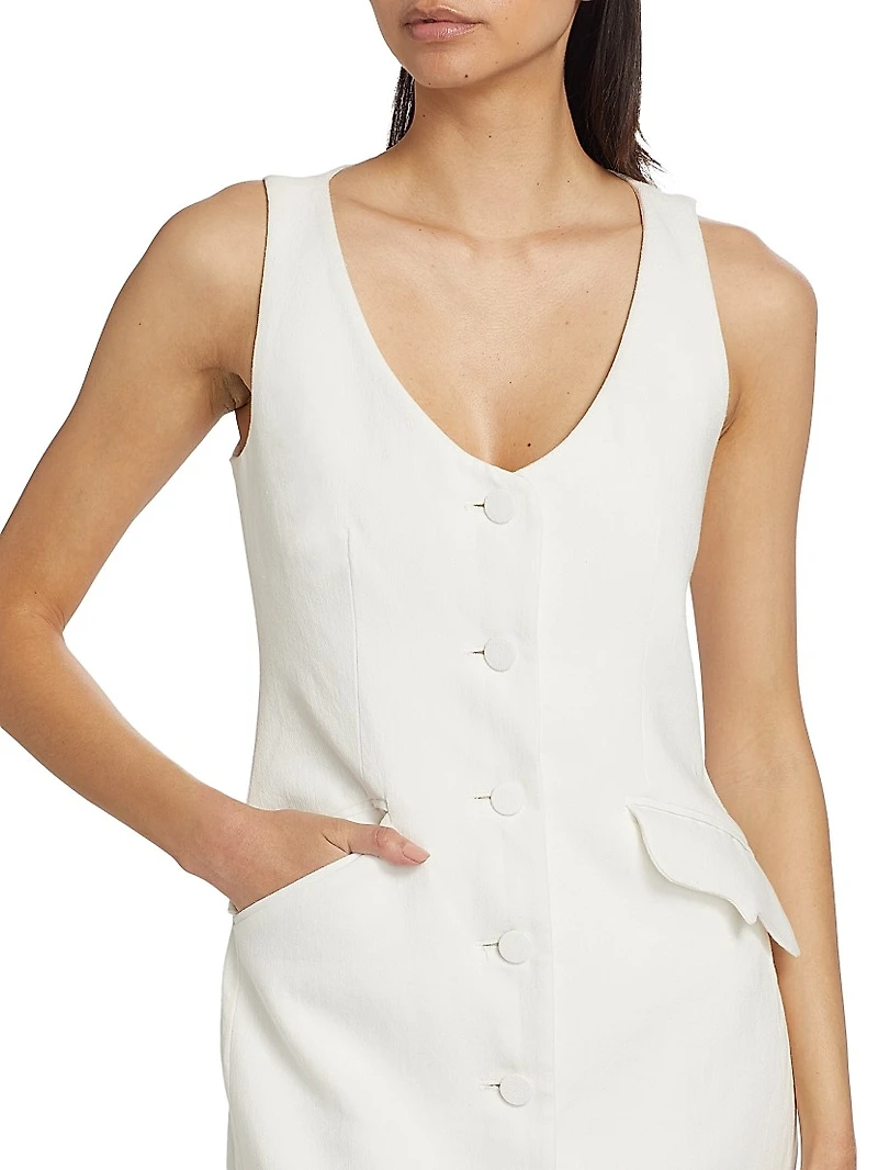 La Coleccionista Cosima Cotton-Blend Dress