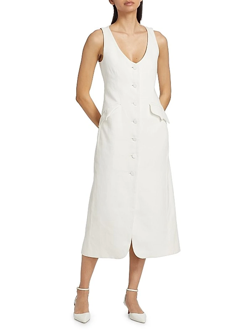 La Coleccionista Cosima Cotton-Blend Dress