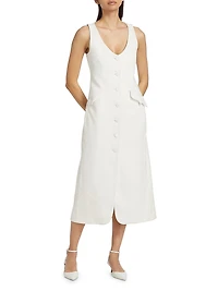 La Coleccionista Cosima Cotton-Blend Dress