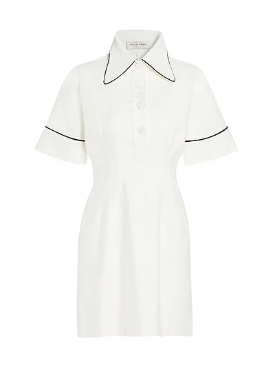 La Coleccionista Ludovica Cotton-Blend Minidress